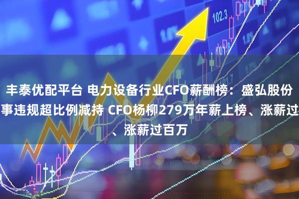 丰泰优配平台 电力设备行业CFO薪酬榜：盛弘股份原董事违规超比例减持 CFO杨柳279万年薪上榜、涨薪过百万