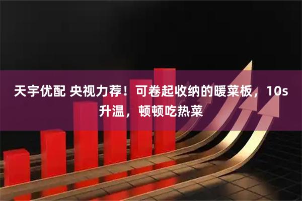 天宇优配 央视力荐！可卷起收纳的暖菜板，10s升温，顿顿吃热菜