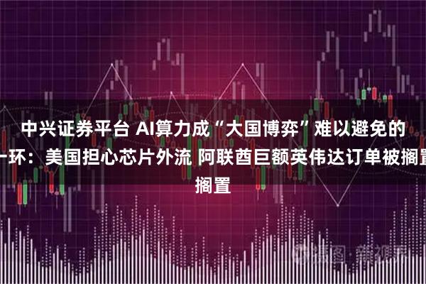 中兴证券平台 AI算力成“大国博弈”难以避免的一环：美国担心芯片外流 阿联酋巨额英伟达订单被搁置